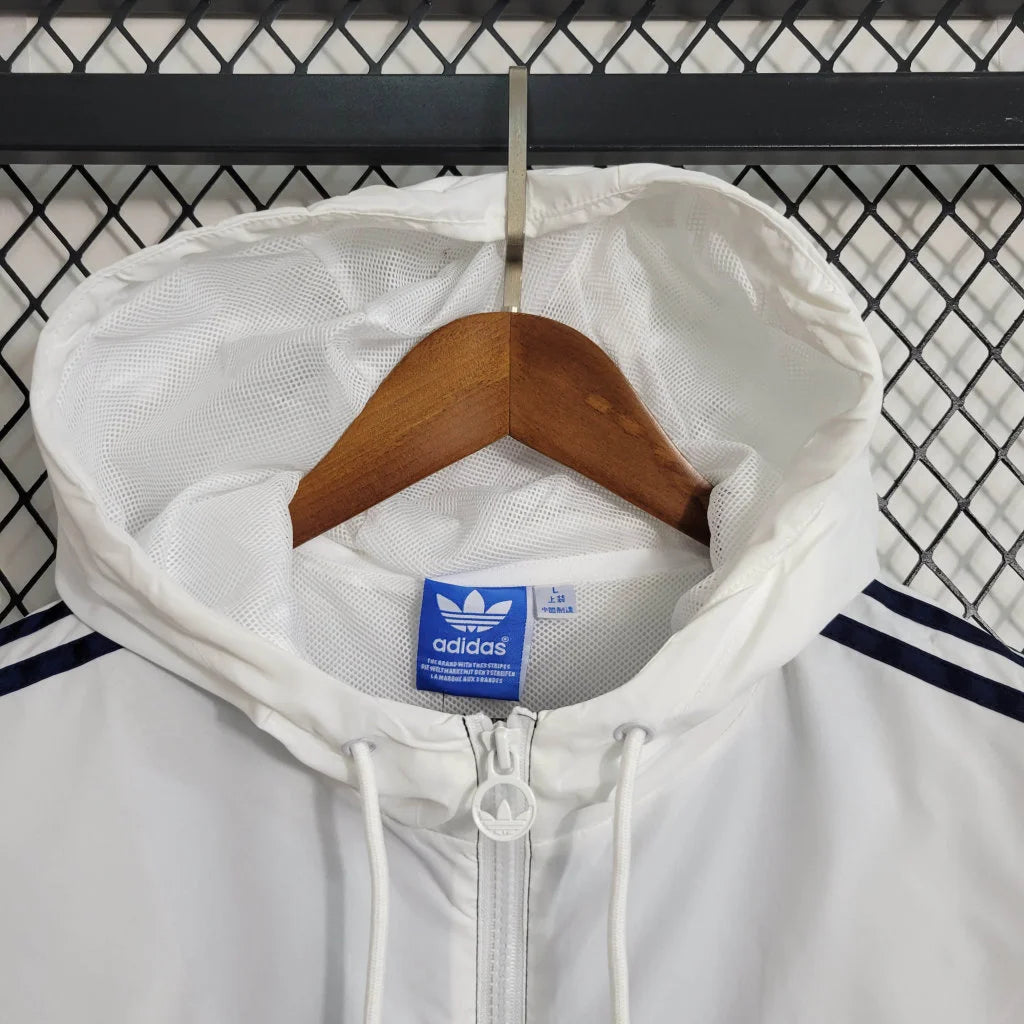 2023/2024 Real Madrid Windbreaker White Blue