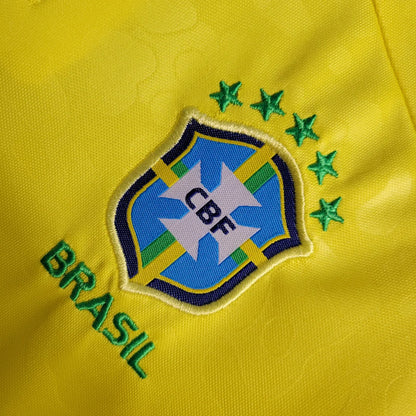 2022 World Cup Brazil Kids Size Home Soccer Jersey