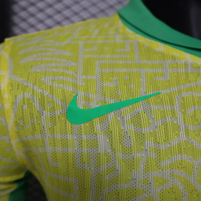 2024 Long Sleeve Player Version Brazil Home Football Shirt