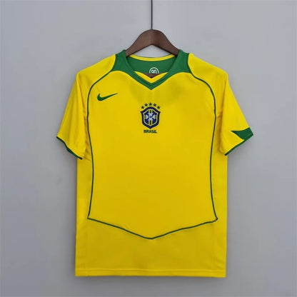 2004 Retro Brazil Soccer Jersey Home