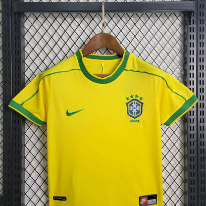 1994 Retro Kids Size Brazil Home Soccer Jersey