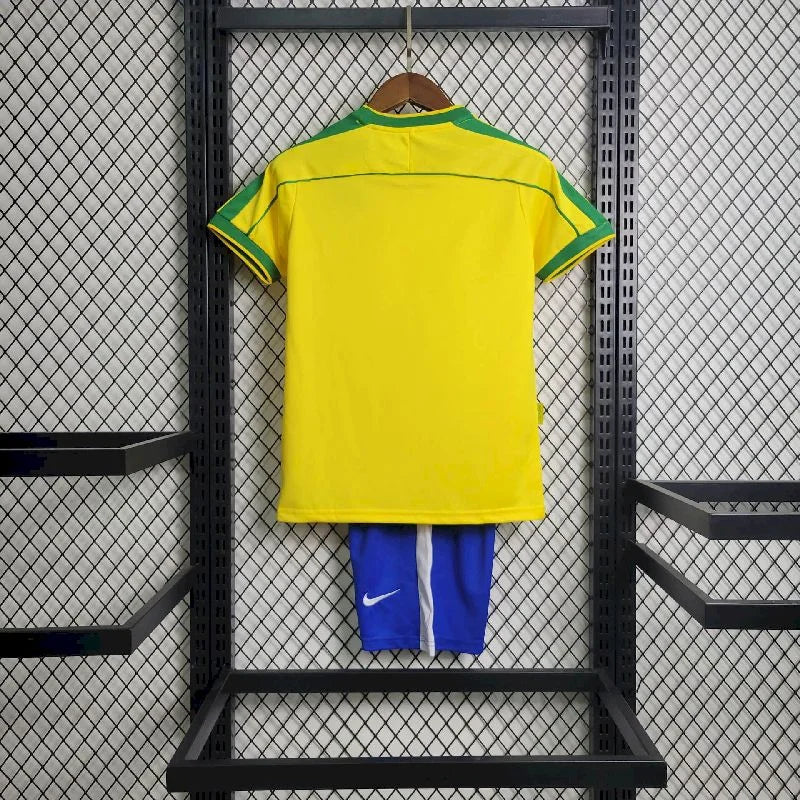 1994 Retro Kids Size Brazil Home Soccer Jersey