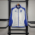 25/26 Greece Jacket White and Blue Windbreaker