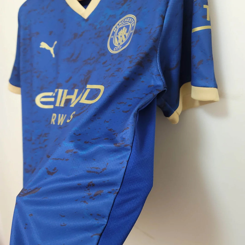 2023 Manchester City Chinese New Year Commemorative Edition Blue Football Shirt