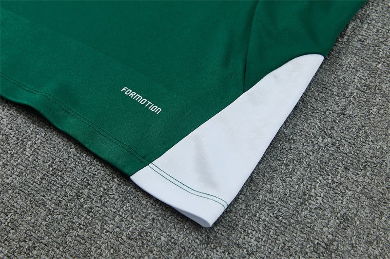 2026/2027 Italy Half Zipper Green White Tracksuit