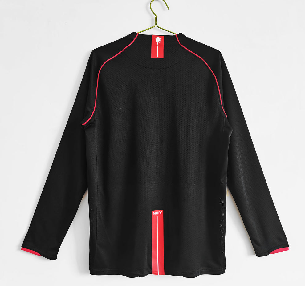 2007/2008 Retro Manchester United long Sleeve Soccer Jersey Third Away