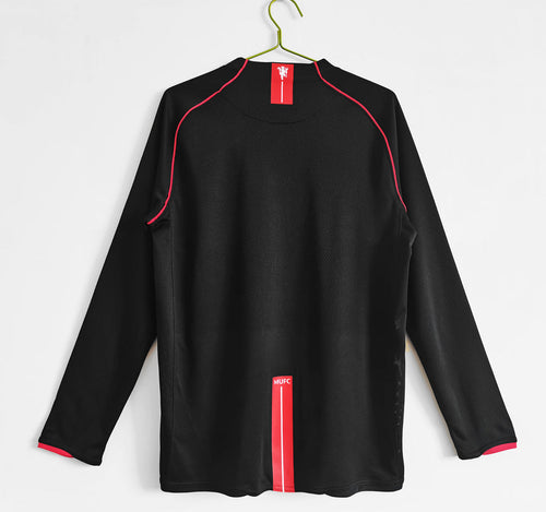 2007/2008 Retro Manchester United long Sleeve Soccer Jersey Third Away