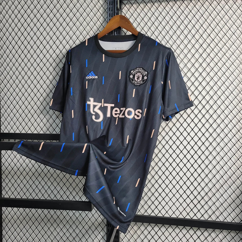 2022/2023 Manchester United Training Wear Black Football Shirt
