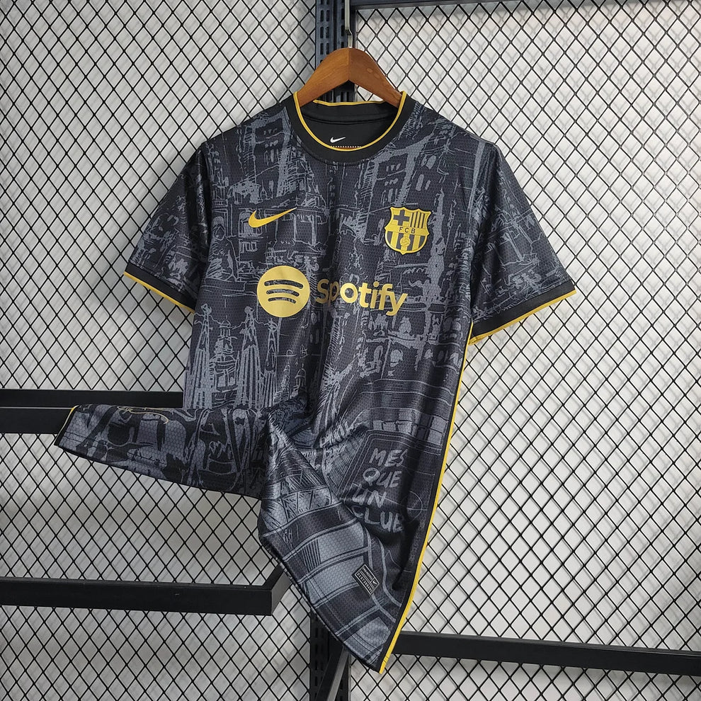 2023/2024 Barcelona Special Edition Black Football Shirt