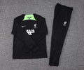 2023/2024 Liverpool Half-Pull Tracksuit Black Jersey