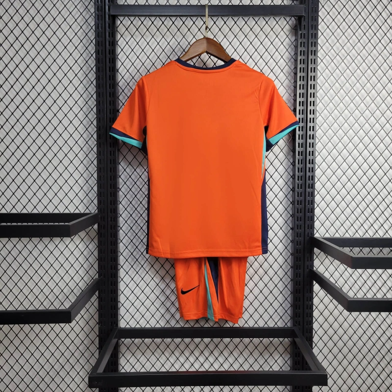 2024 Netherlands Home Football Shirt Kids Size