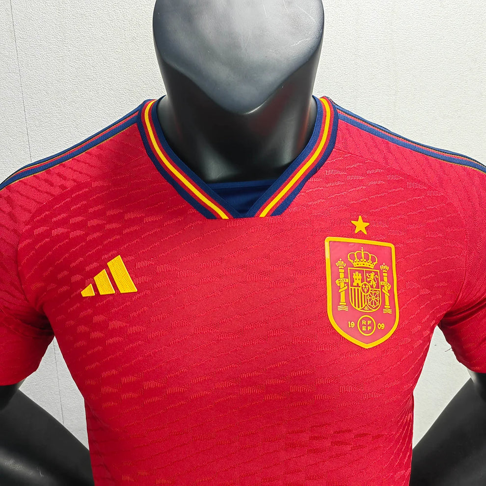 2022 FIFA World Cup Spain Home Soccer Shirt- Player Version