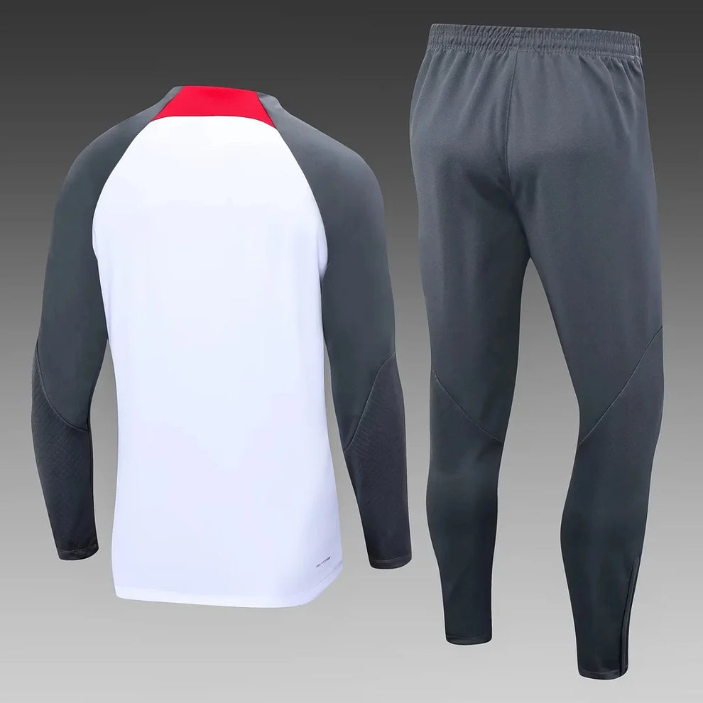 2023/2024 Liverpool Half-Pull Tracksuit Grey