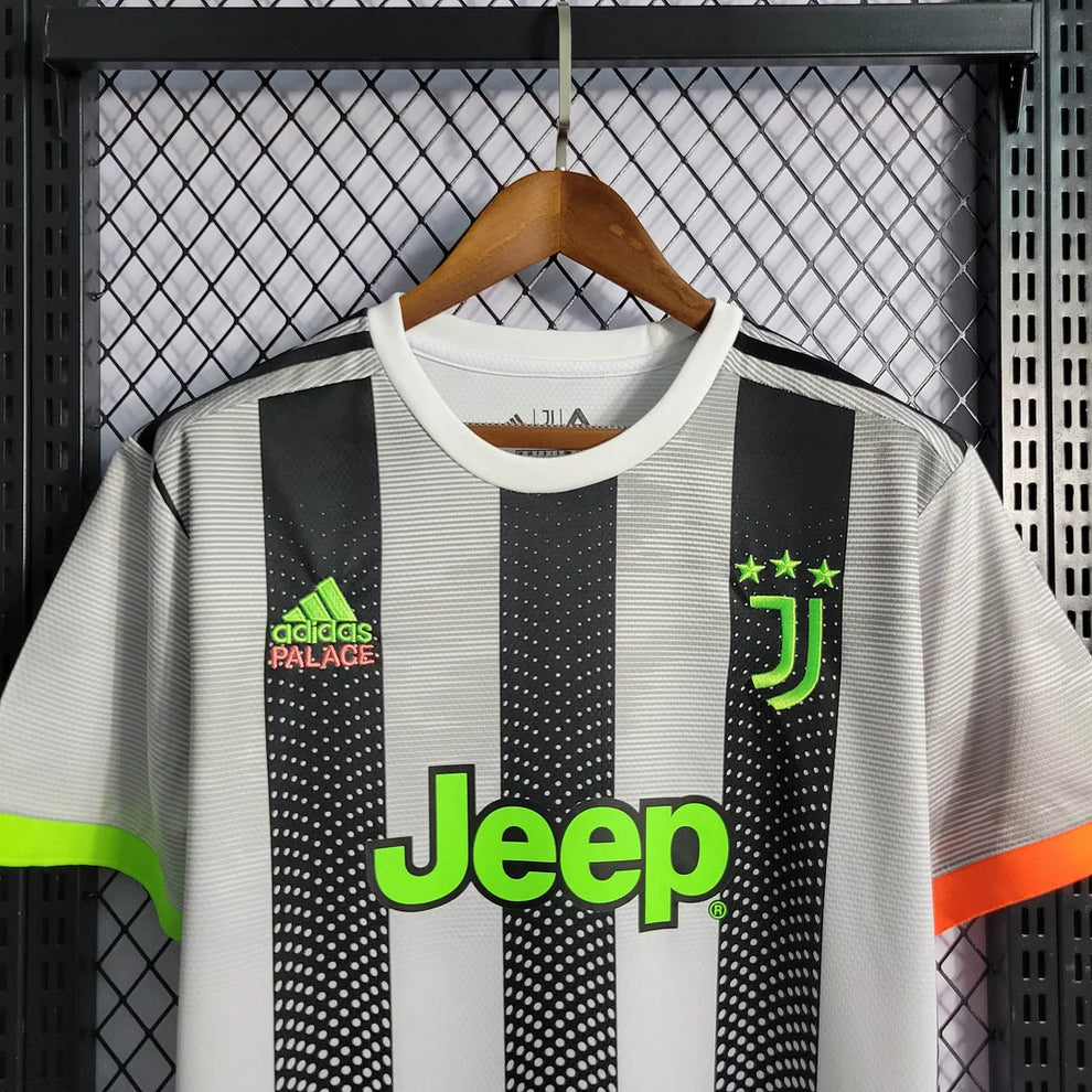 2019/2020 Retro Juventus Joint Edition Black and White Stripes Soccer Jersey
