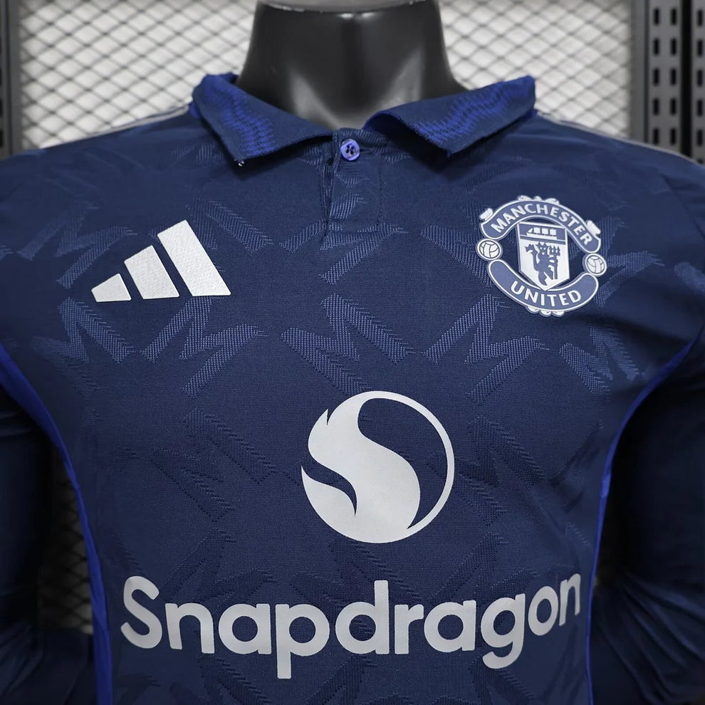 2024/2025 Long Sleeve Player Version Manchester United Away Football Shirt