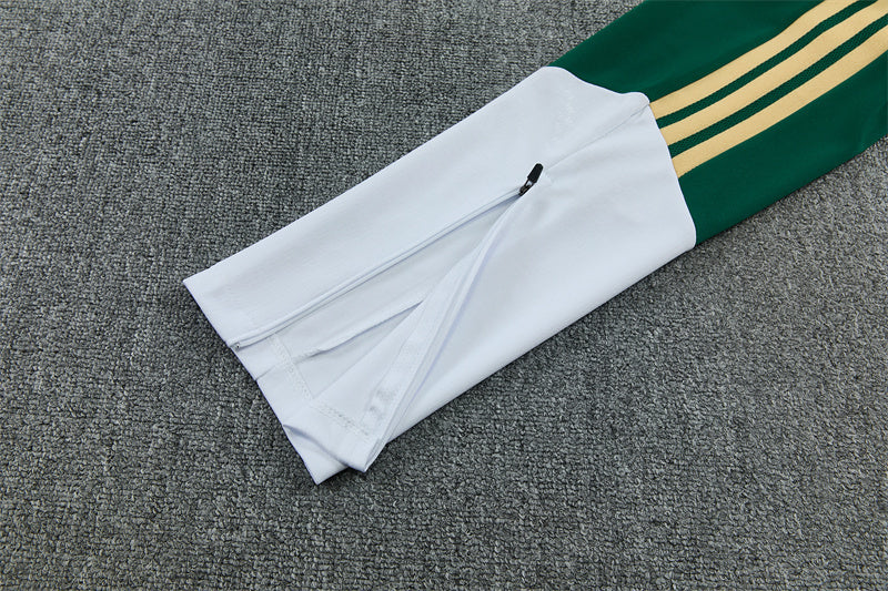 2026/2027 Italy Half Zipper Green White Tracksuit