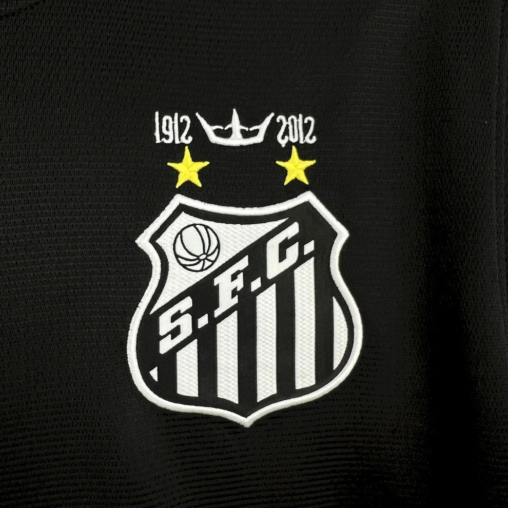 2011/2012 Retro Santos Away Black Football Shirt
