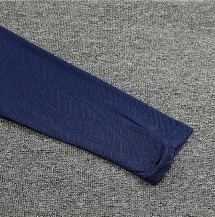 2024/2025 PSG Paris Saint-Germain Dark Blue Half-Pull Tracksuit