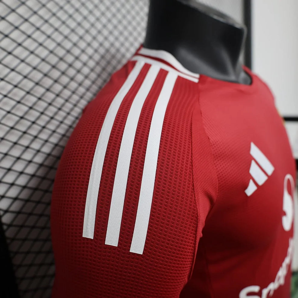 2024/2025 Long Sleeve Player Version Manchester United Home Football Shirt