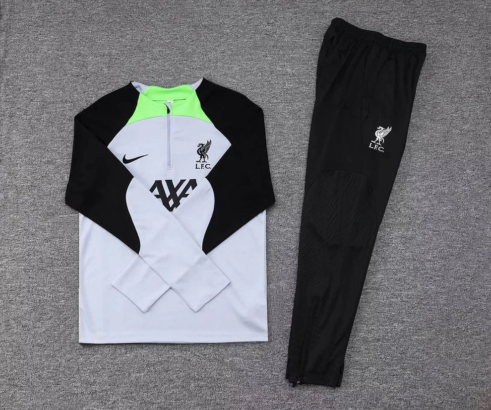 2023/2024 Liverpool Half-Pull Tracksuit Grey Jersey