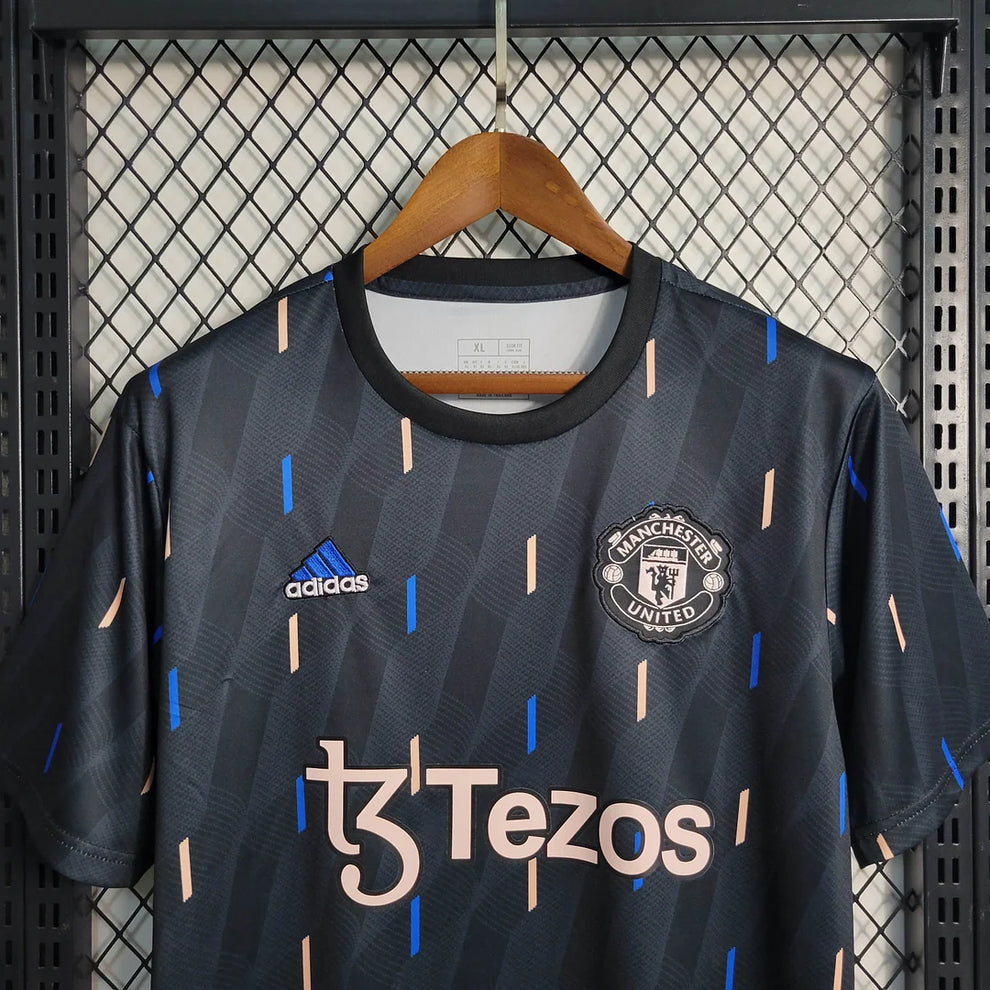 2022/2023 Manchester United Training Wear Black Football Shirt