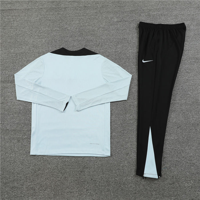 2024/2025 Barcelona Half-Pull Tracksuit Light Blue