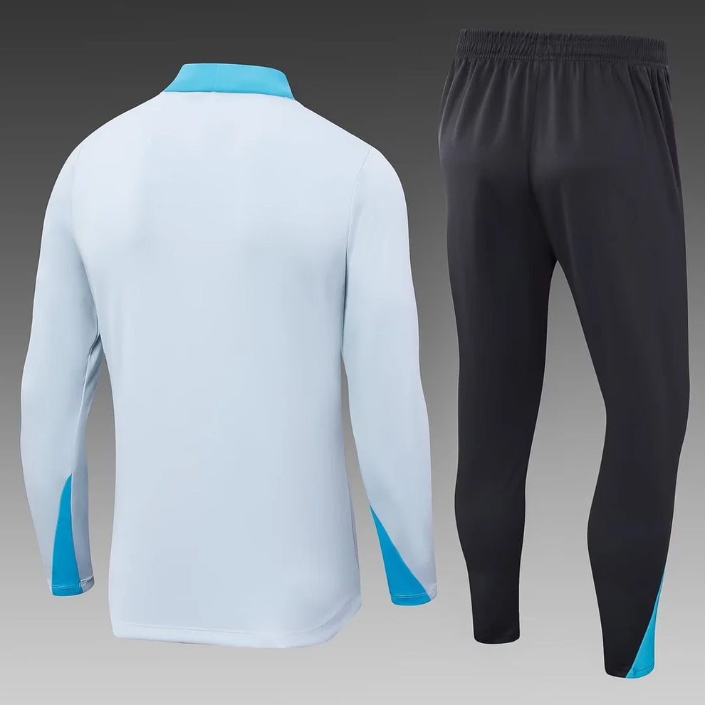 2024/2025 Tottenham Half-Pull Tracksuit Light Grey