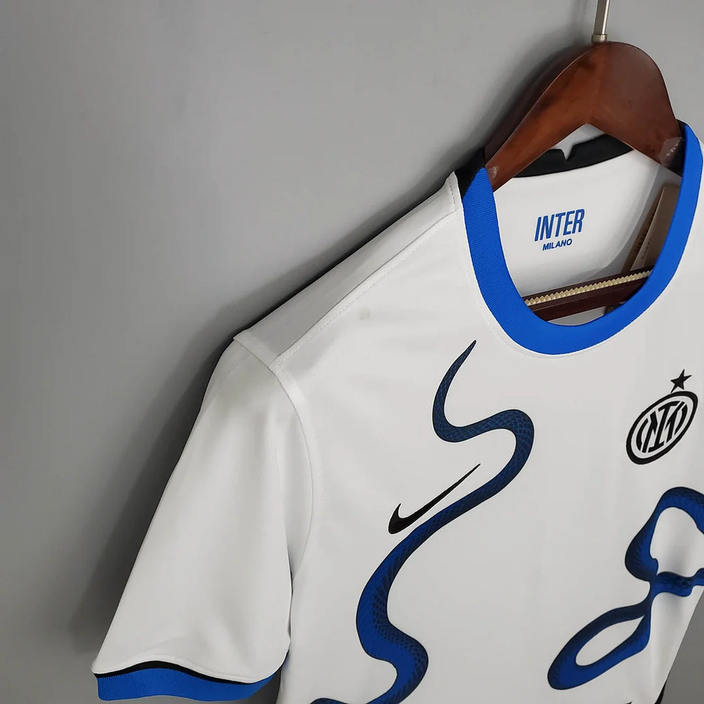 Internazionale Milan Football Jersey White 2021/2022 Retro