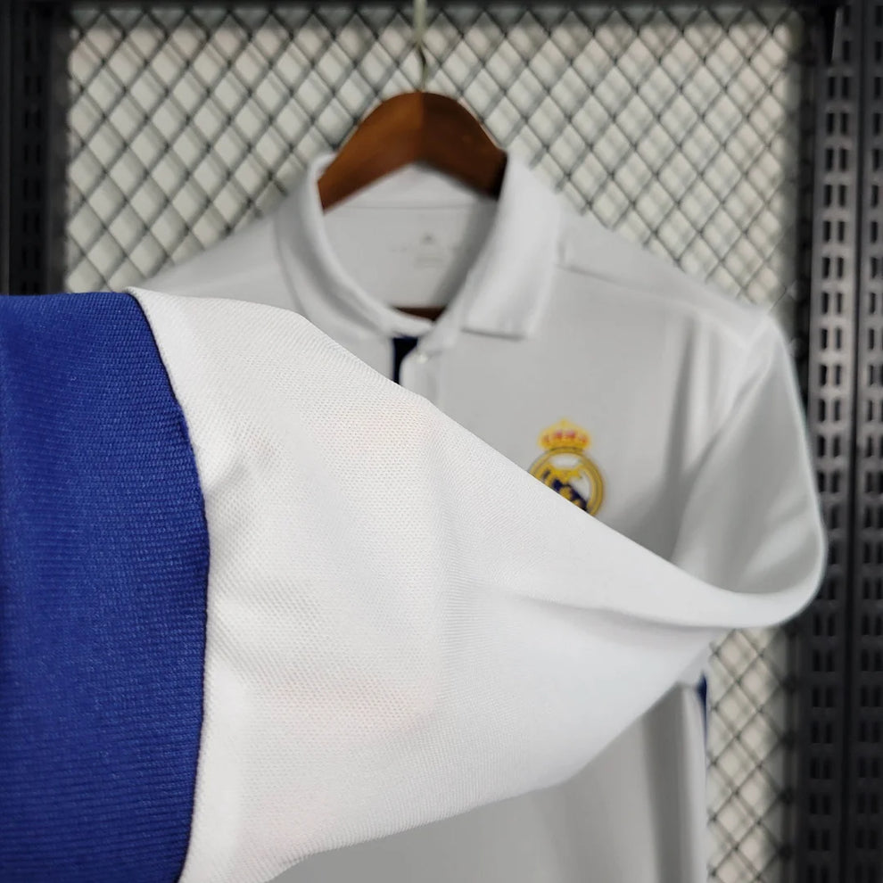 2016/2017 Retro Long Sleeve Real Madrid Home Football Shirt