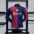 2024/2025 Long Sleeve Player Version Barcelona Home Jersey