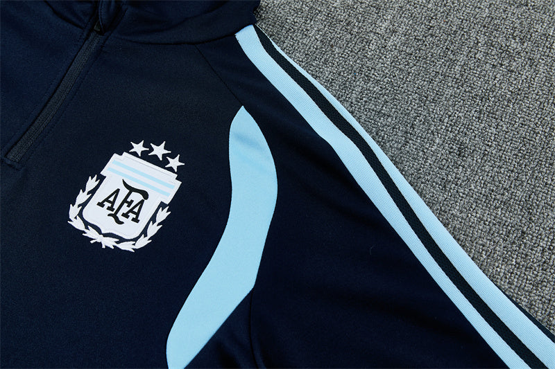 2026/2027 Argentina Half-Pull Blue Tracksuit