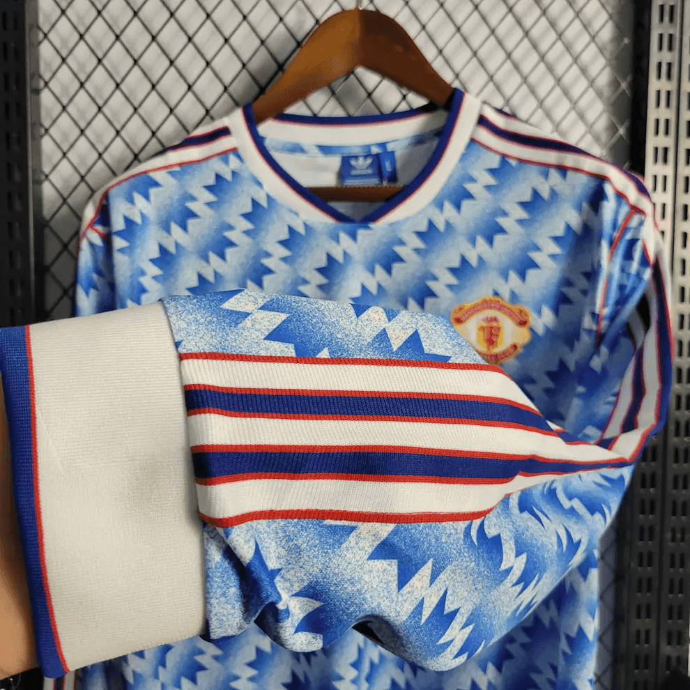 1990/1992 Retro Long Sleeve Manchester United Away Football Shirt