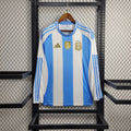 2024 Long Sleeve Argentina Home Soccer Jersey