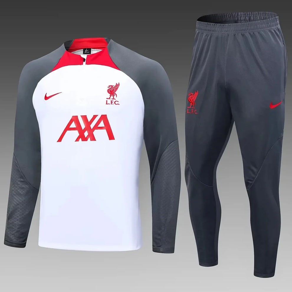 2023/2024 Liverpool Half-Pull Tracksuit Grey