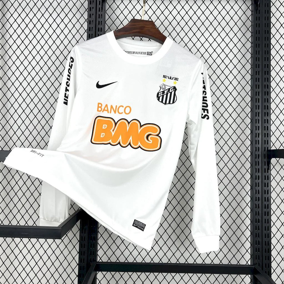 2011/2012 Retro Long Sleeve Santos Away Football Shirt