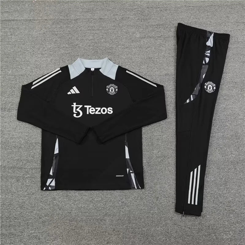 2024/2025 Manchester United Half-Pull Training Wear Black