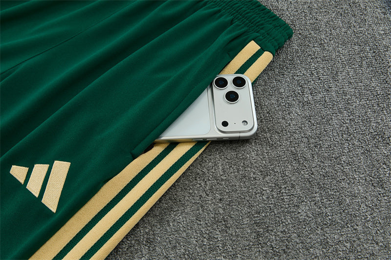 2026/2027 Italy Half Zipper Green White Tracksuit