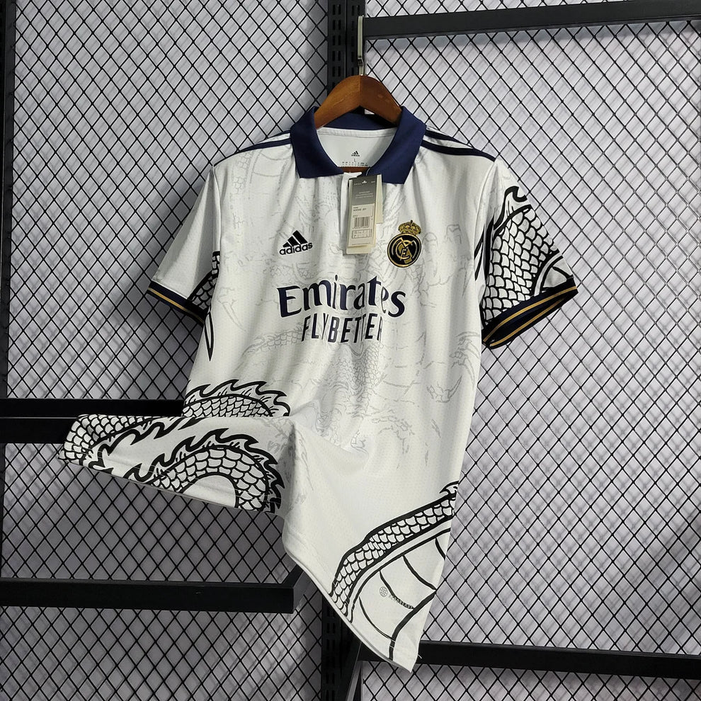 2022/2023 Real Madrid Chinese Dragon Football Shirt White