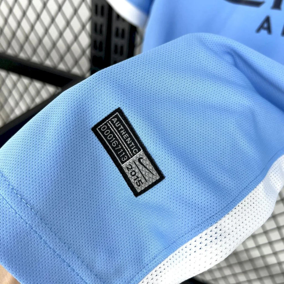 2015/2016 Retro Manchester City Home Football Shirt