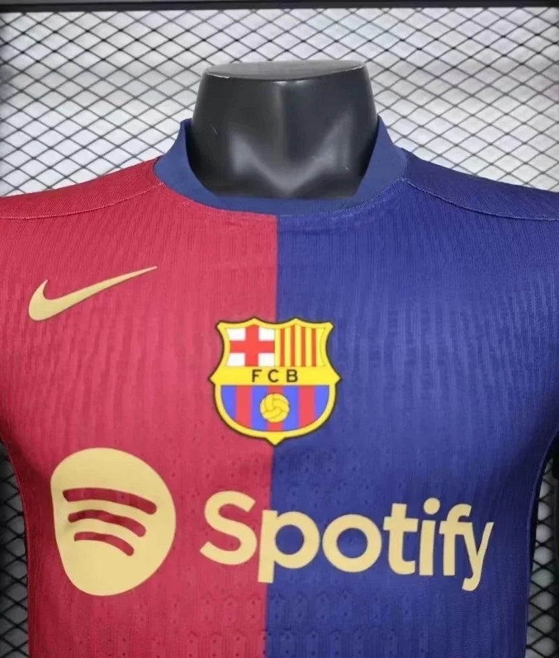 2024/2025 Long Sleeve Player Version Barcelona Home Jersey