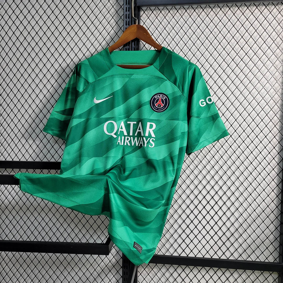 2023/2024 Psg Paris Saint-Germain Goalkeeper Green Football Shirt