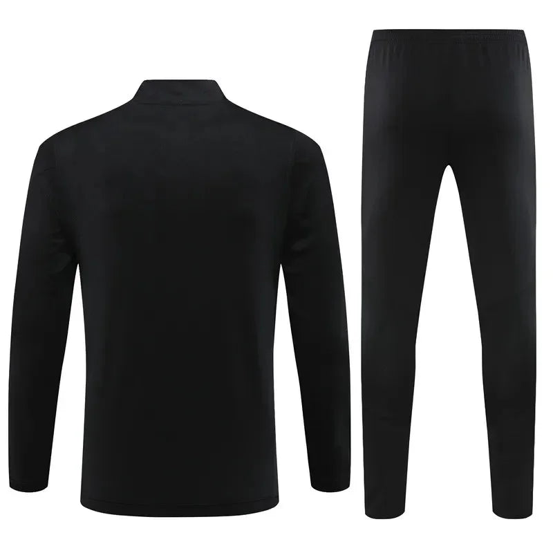 2023/2024 Bayern Munich Half-Pull Tracksuit Black Football Shirt