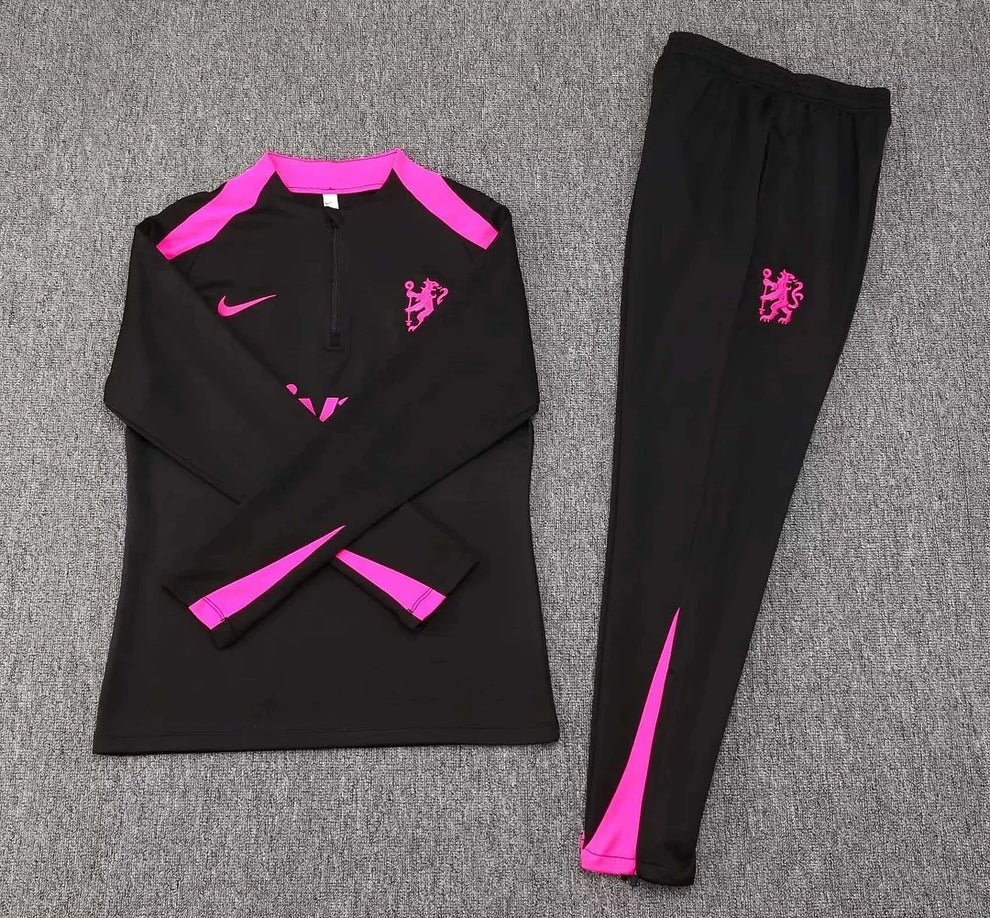 2024/2025 Chelsea Half-Pull Tracksuit Black