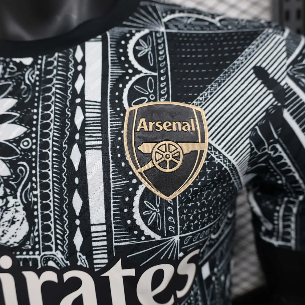 2024/2025 Arsenal Black pre-match Football Shirt - Player Version
