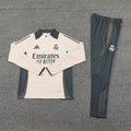 2024/2025 Real Madrid Half-Pull Tracksuit Light Yellow