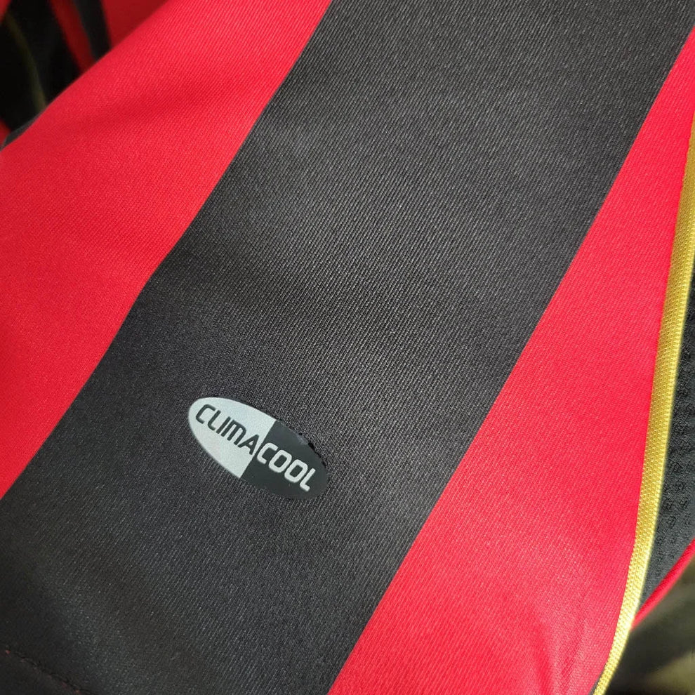 2006/2007 Retro Long Sleeve AC Milan Home Football Shirt
