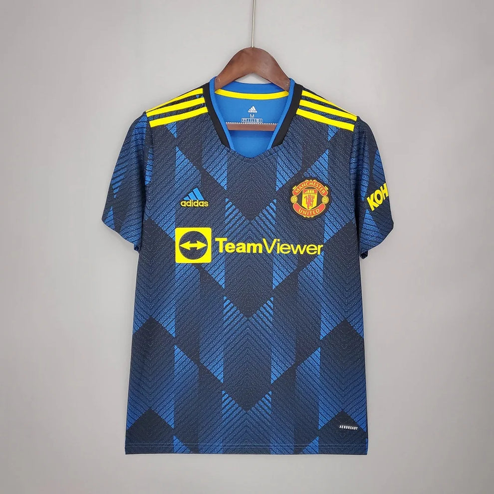 Manchester United Football Shirt Third Away 2021 / 2022 Retro