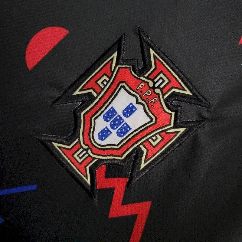 2024 Portugal Training Wear Black Football Shirt